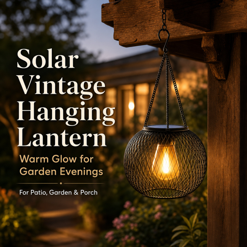 Smart Garden Spotlights - Solar Powered LED Hanging Floor Lamp