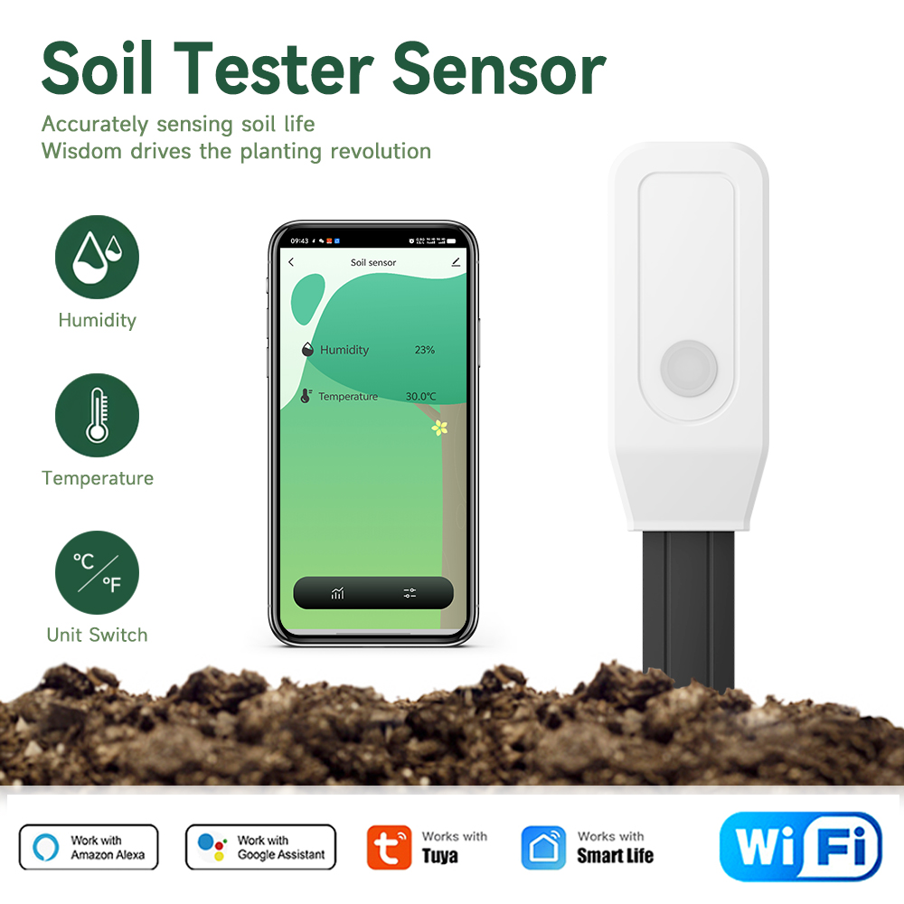 Smart Soil Sensor - Tuya Smart WiFi Soil Tester Temperature