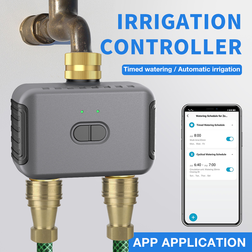 Smart Garden Auk - Tuya 2 Zone Watering Timer Garden