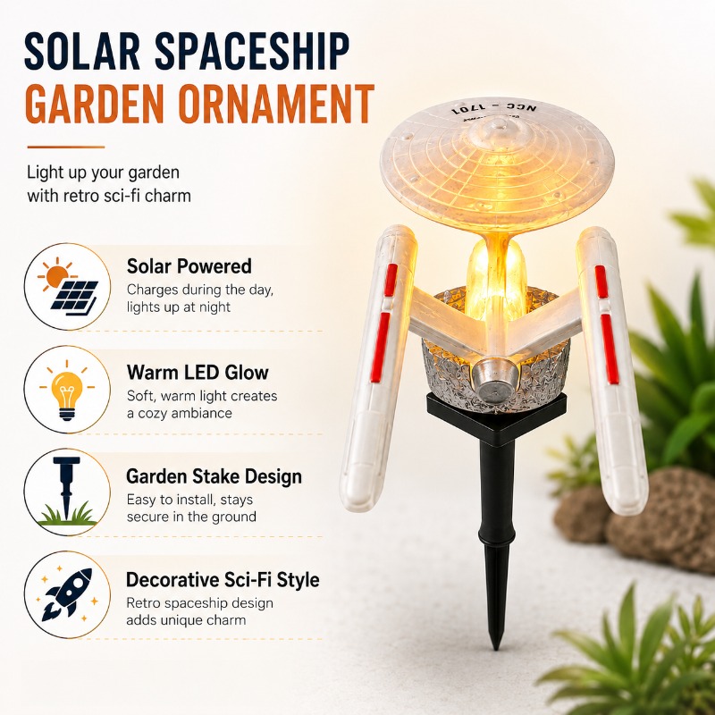 Star Trek USS Enterprise Solar - đánh giá và giá Smart Garden Spotlights