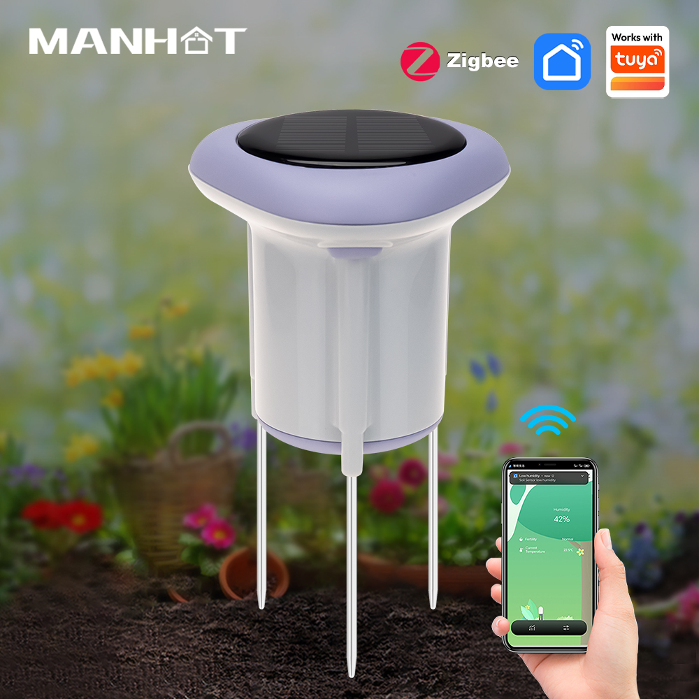 MANHOT Zigbee Smart Solar Soil - đánh giá và giá Smart Soil Sensor