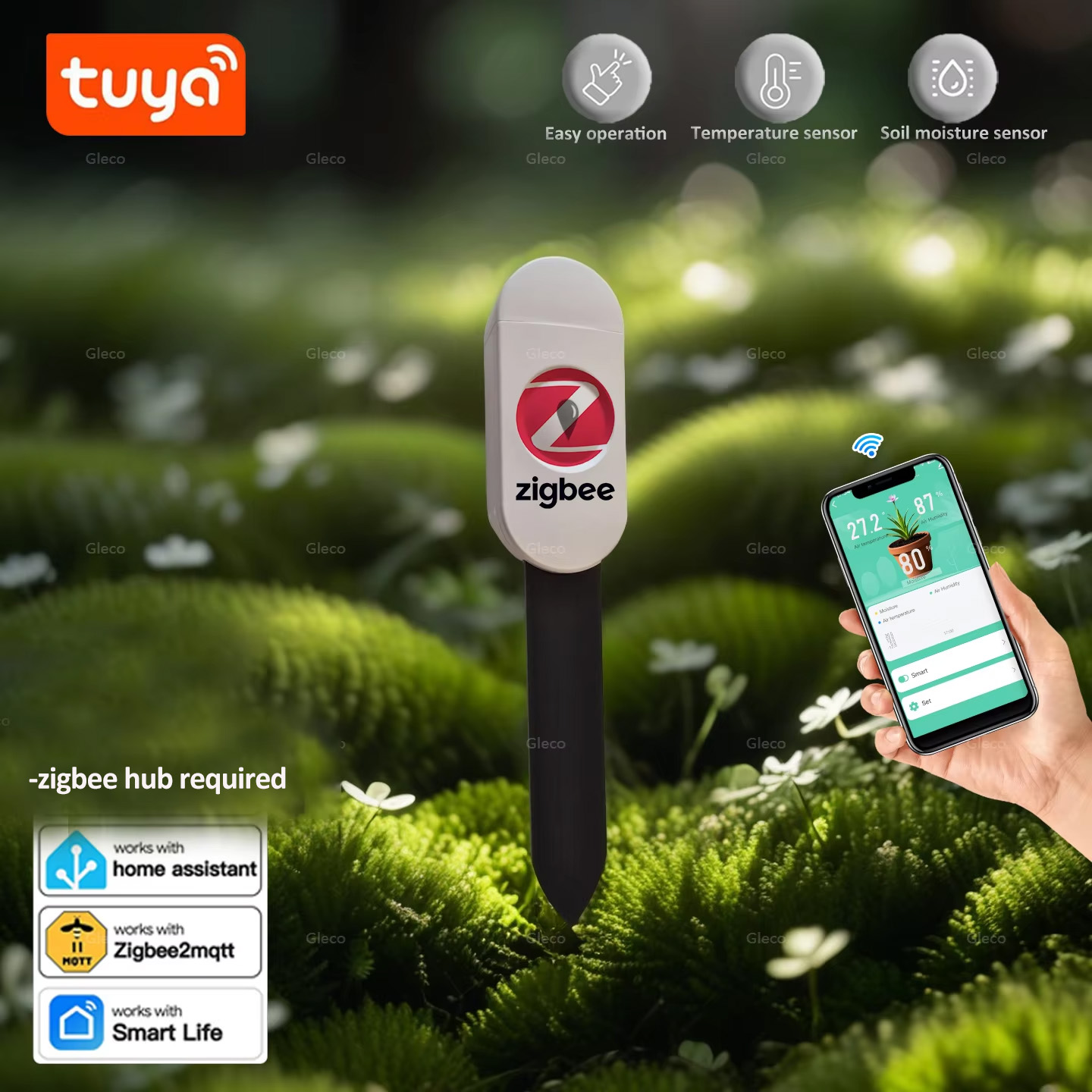 Tuya Smart Life Zigbee Soil Mo - đánh giá và giá Smart Urban Garden