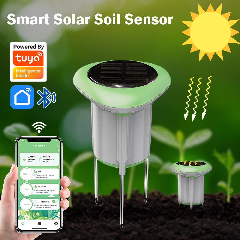 Tuya WIFI Smart Solar Soil Sen - đánh giá và giá Smart Urban Garden