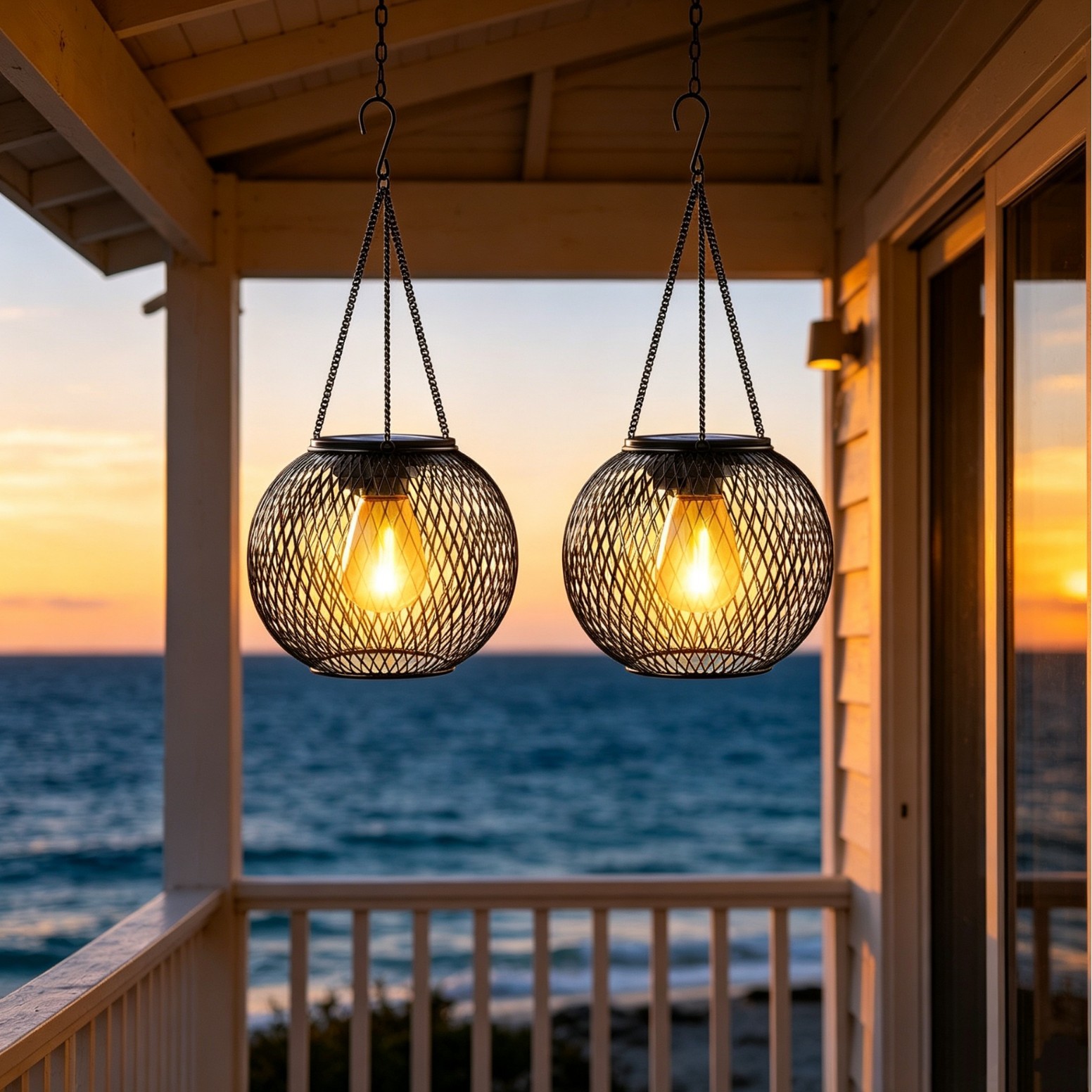 Solar Powered LED Hanging Floo - đánh giá và giá Smart Garden Spotlights
