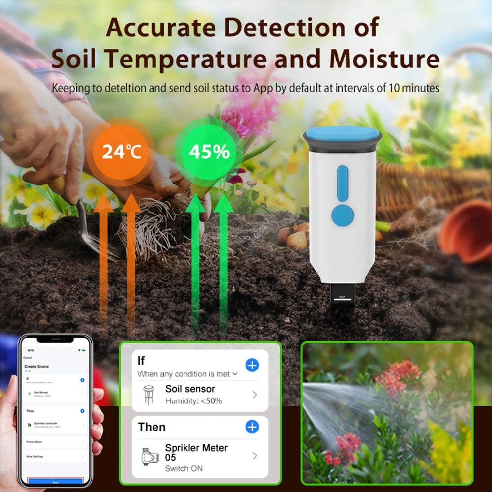 Haozee Tuya Smart WiFi Soil Mo - đánh giá và giá Smart Soil Sensor