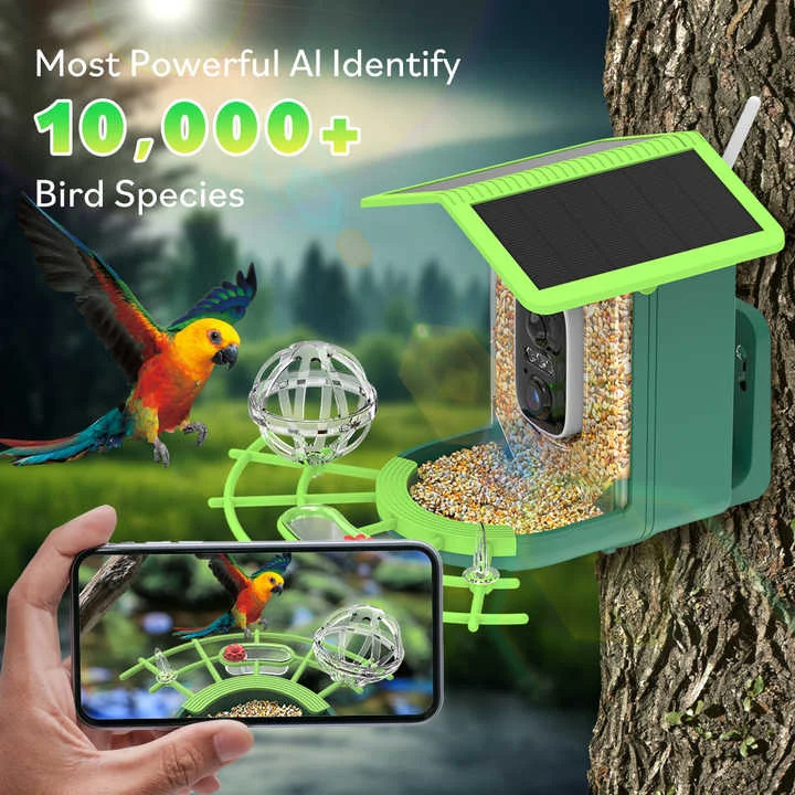 Smart AI Bird Feeder Bird Iden - đánh giá và giá Smart Garden Ai