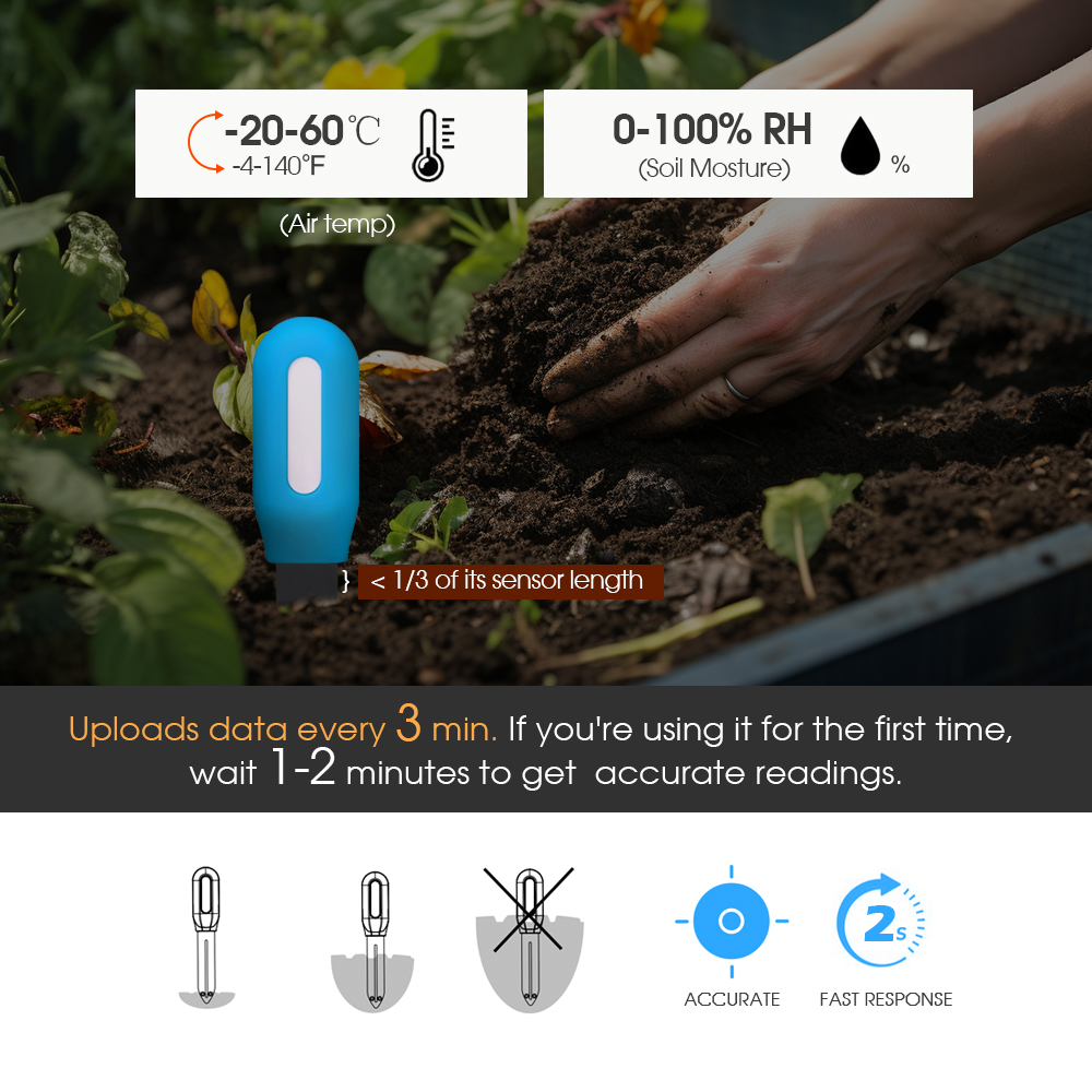 1PCS Tuya Zigbee Soil Sensor H - đánh giá và giá Smart Soil Sensor