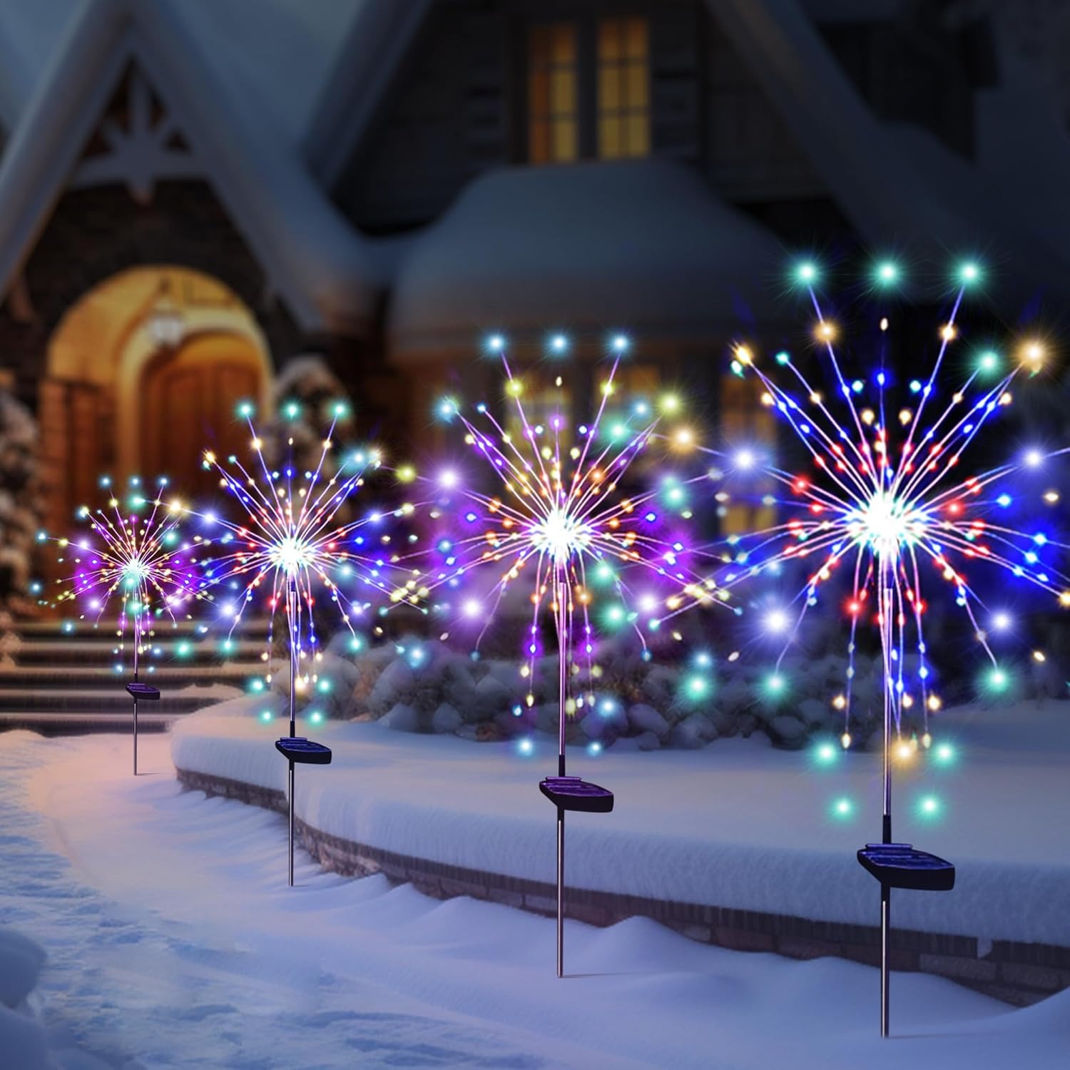 Solar LED Firework Fairy Light - đánh giá và giá Smart Garden Spotlights