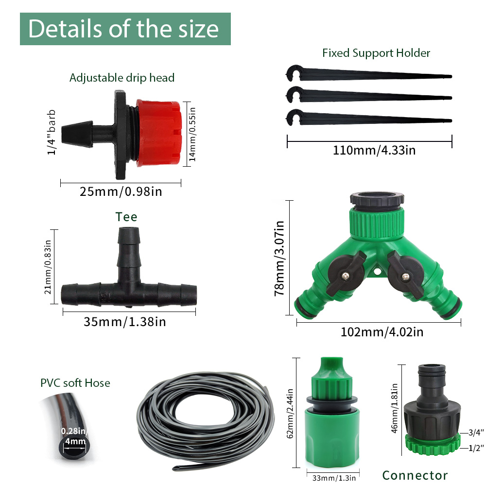 Greenhouse 15M-30M DIY Drip Ir - đánh giá và giá Smart Garden Auk