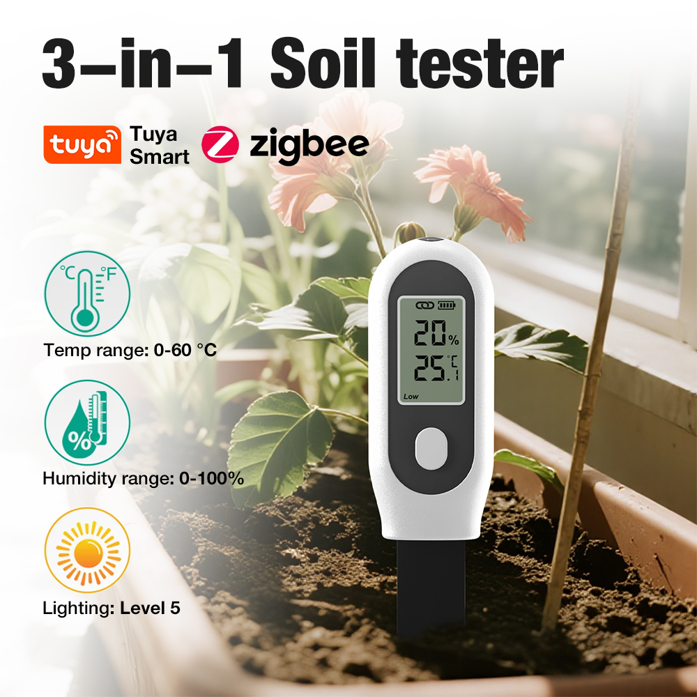 3 in 1 Soil Tester Zigbee Smar - đánh giá và giá Smart Soil Sensor