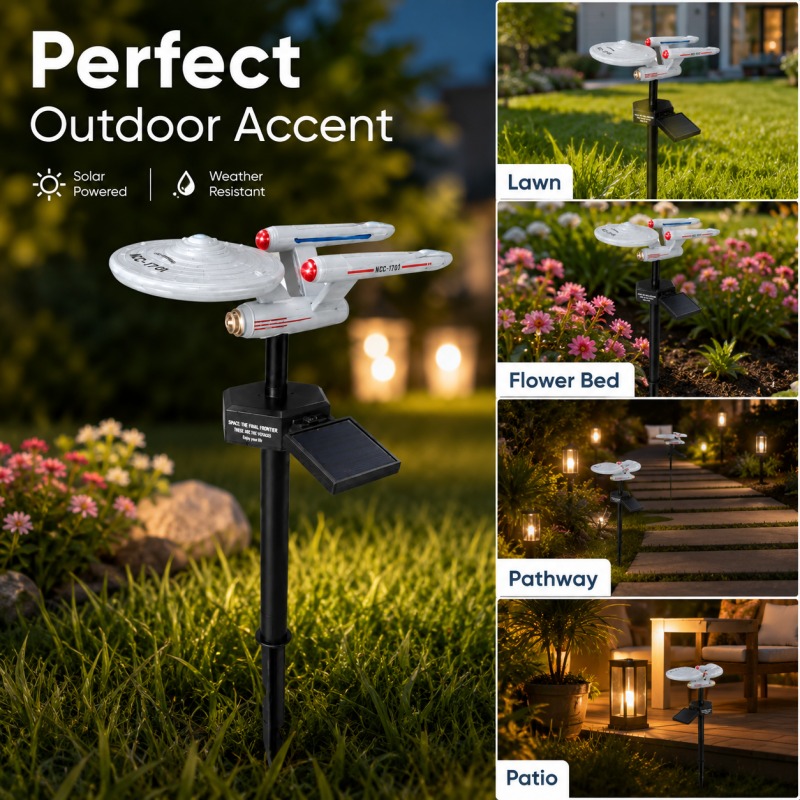 Star Trek USS Enterprise Solar - đánh giá và giá Smart Garden Spotlights