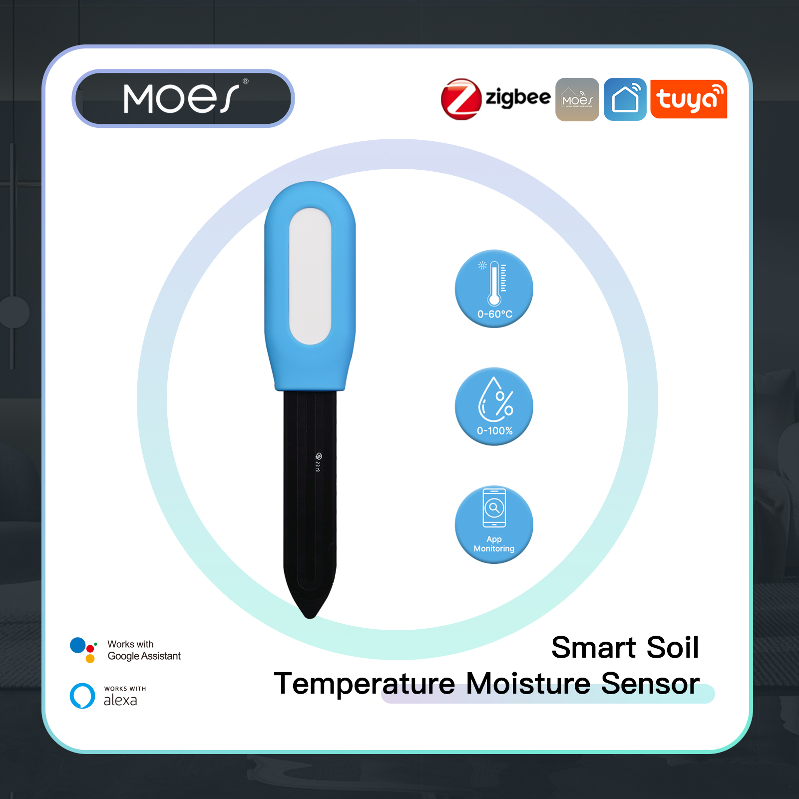 MOES Smart ZigBee Soil Tempera - đánh giá và giá Smart Urban Garden
