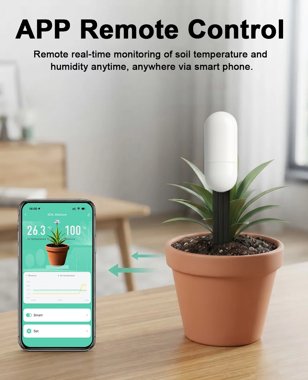 Tuya Zigbee Temperature Humidi - đánh giá và giá Smart Soil Sensor