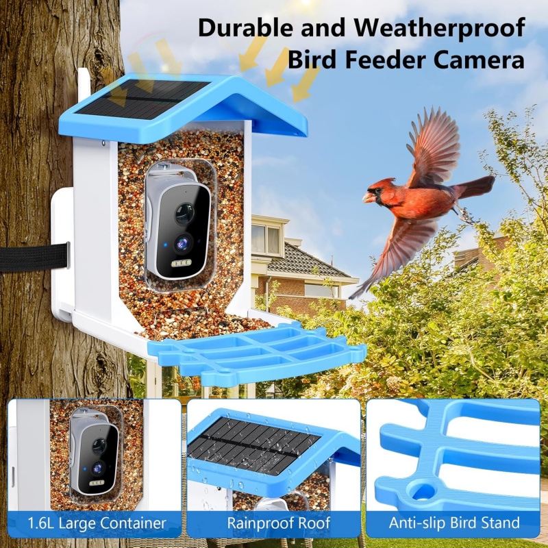 WiFi Smart Bird Feeder with Ca - đánh giá và giá Smart Garden Ai